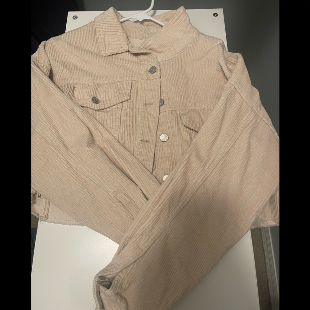 Forever 21 cropped corduroy jacket